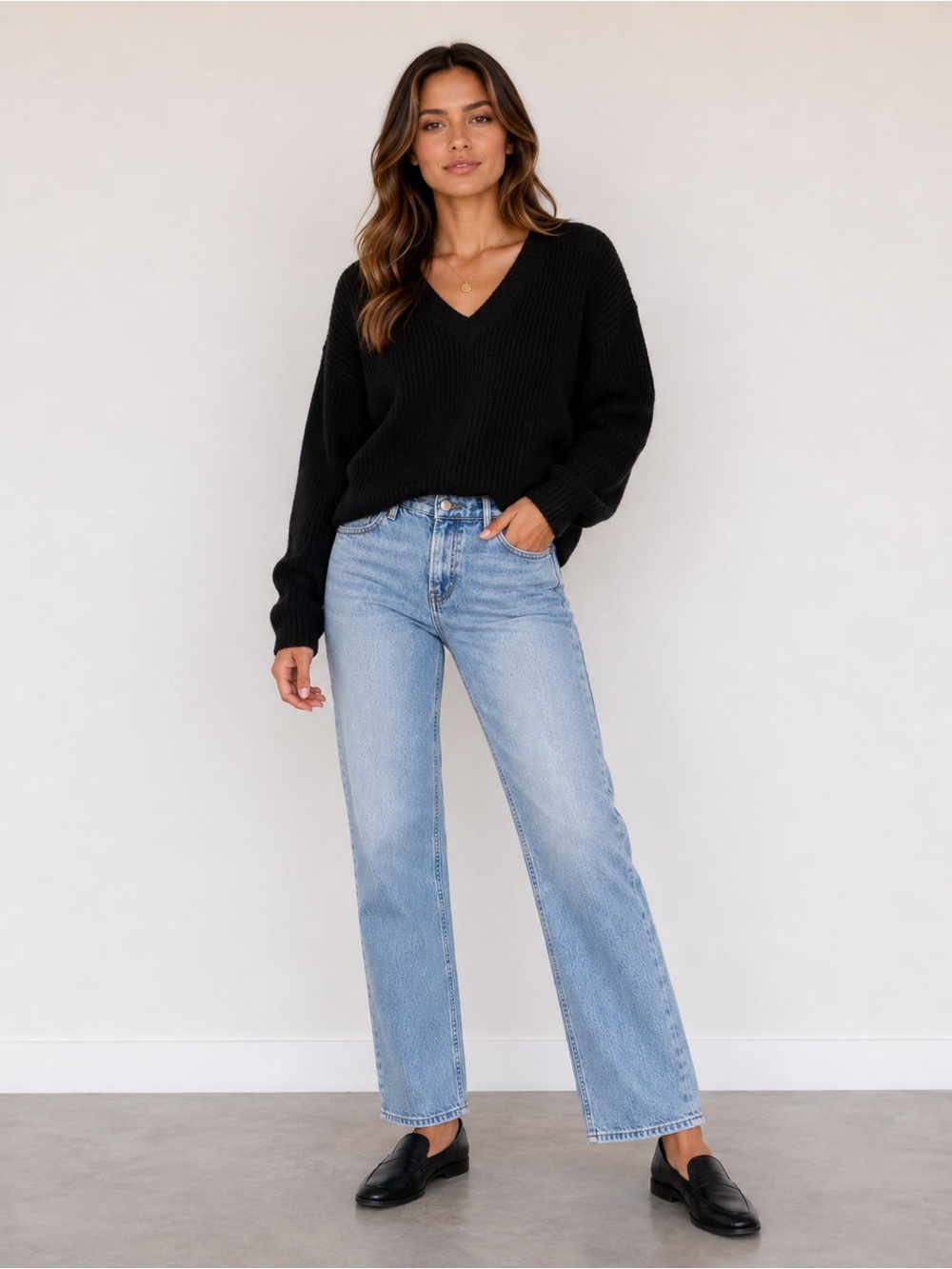 Express Light Blue Straight-Leg Jeans